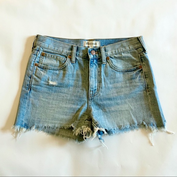 Madewell Pants - Madewell Denim Boyshorts Cutoff Edition